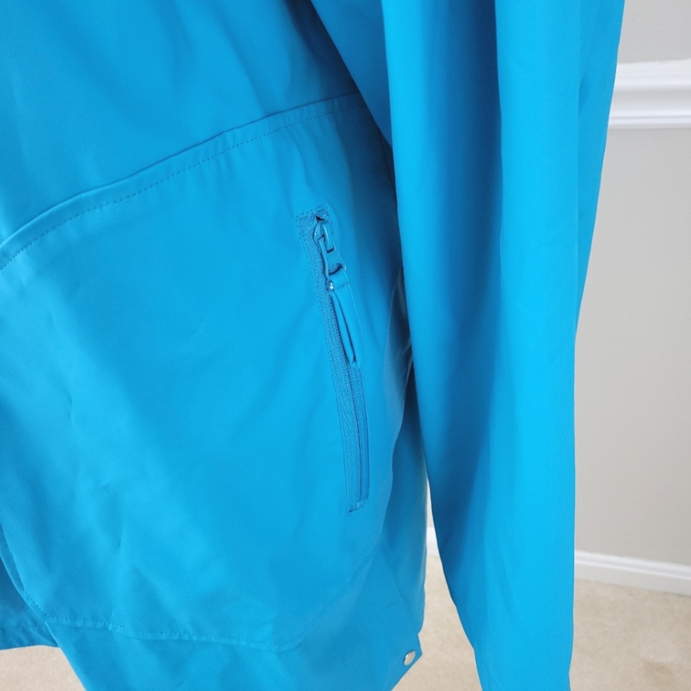 ROAMAN'S Light Blue Hooded Rain Coats 22/24 1X NWOT - Picture 8 of 11